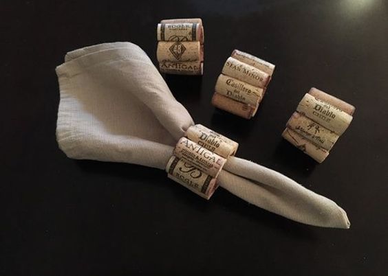 Rolha na decoração de mesa