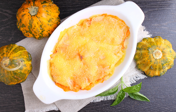 Abóbora gratinada