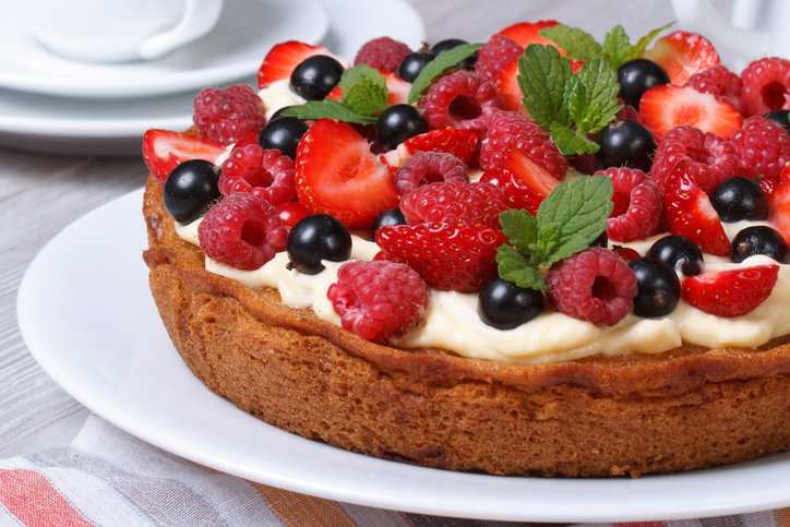 Torta de frutas vermelhas