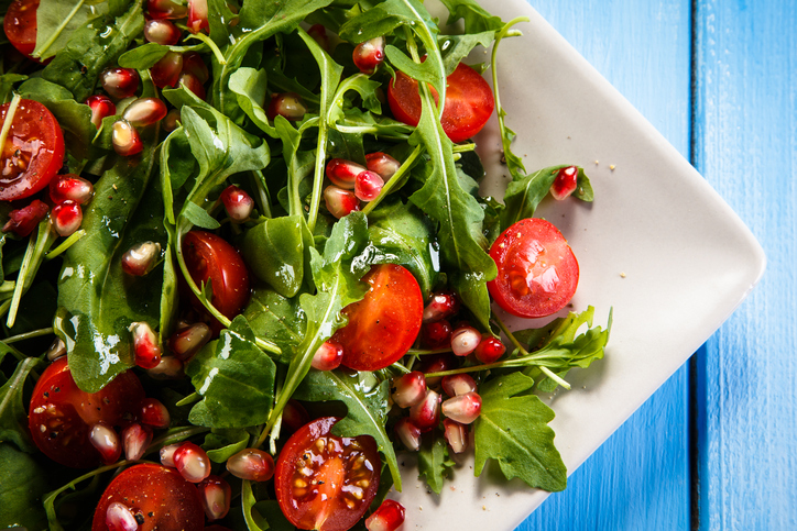 Salada com romã
